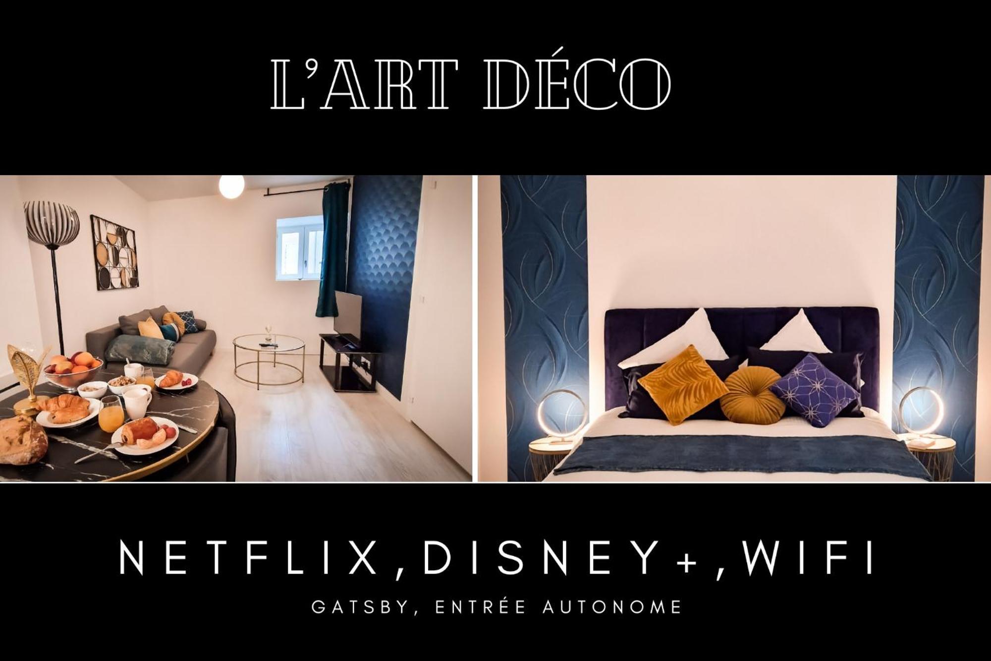 L'Art Deco 3 Etoiles Wifi, Netflix, Disney, Coeur De Bastide فيلفرانش-دي-رويرغ المظهر الخارجي الصورة